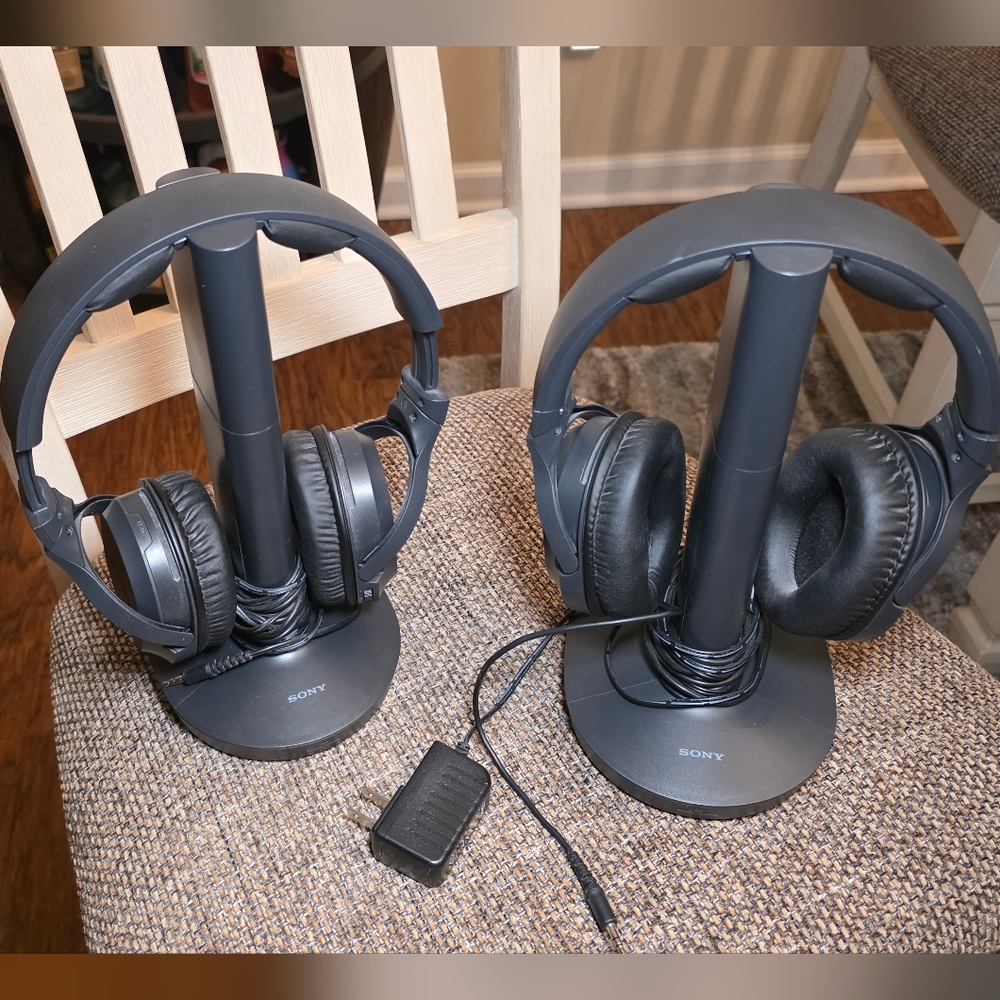 Sony Black RF Wireless Home Theater Headphones (Set of 2)